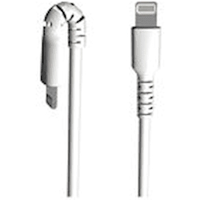 StarTech.com 1m tålig vitt USB-A till Blixtkabel - Tungt, robust