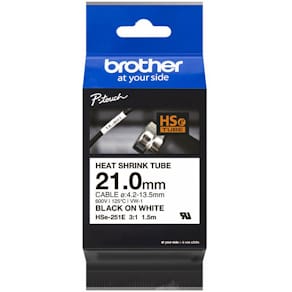 Labeltape Brother hvid, 1 rulle