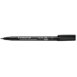 OH-Penna Staedtler Lumocolor Svart, fine, permanent, 10st