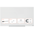 Glastavla NOBO 57" Widescreen vit, 126x71cm