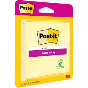 Haftnotizblock Post-it XL-Notes, 76 x 76 mm, gelb, 300 Blatt