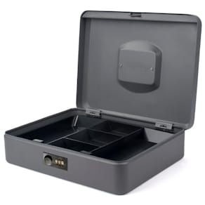 Kassaskrin m. komb.lås 240x300x90mm mgrå