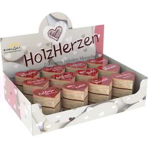 Dekoherz EigenArt, mit Spruch, Mangoholz, sortiert