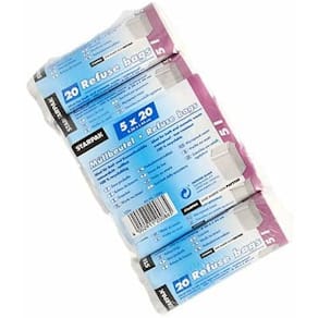 Kosmetik-Müllbeutel STARPAK, 5 l, 100 Stück, weiß