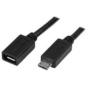 StarTech.com Micro-USB Förlängningskabel - M/F - 0,5 m