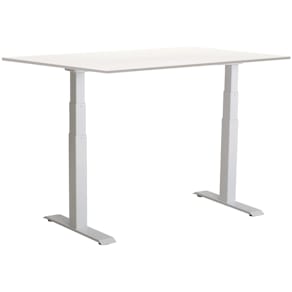 Skrivbord el Easydesk Adapt VI 120x80 cm vit