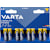 Batterij Varta Longlife Power AA, blister van 8 stuks