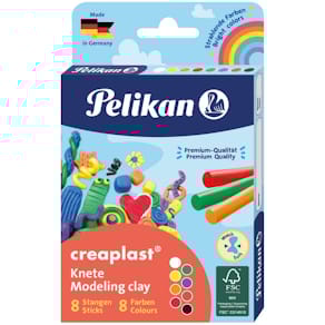 Kinderknete Pelikan Creaplast, 8 St., sortiert