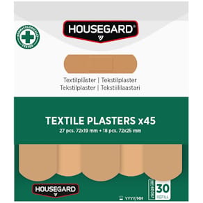 Plåster HOUSEGARD textil 2x45st