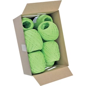 Geschenkband Goldina Raffia, Eiknäuel, 7 mm x 30 m, apfelgrün