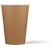 Drinkbeker karton, kraft, 180 ml, 100 stuks, bruin