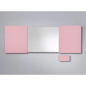 Konferensskåp Glas Dimrosa, magnetisk