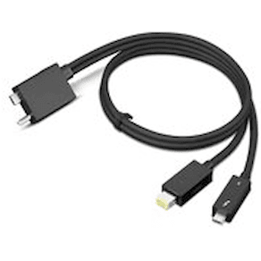 Lenovo Split Cable - Thunderbolt-kabel - USB-C/DC-strömuttag