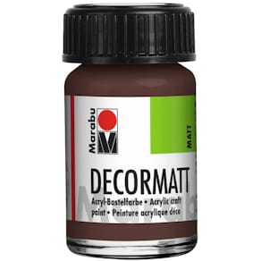 Acrylfarbe Marabu Decormatt, mittelbraun, 15 ml