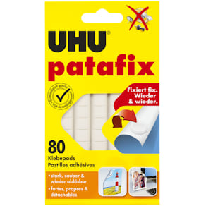 Klebepads UHU Patafix Original, weiß, 80 Stück