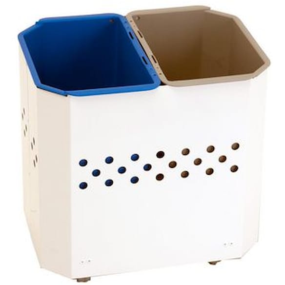 Avfallsbeholder HYKAB Putte 2x9L Hvit