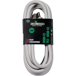 Kabel Greenmouse, USB-C naar USB-C, 2 m, geweven