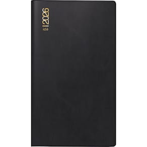 Taschenkalender RIDO TM17/contacter A6 quer, Kunststoff, schwarz