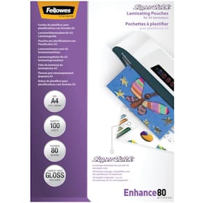 Laminierfolie Fellowes SuperQuick, 100 St., A4