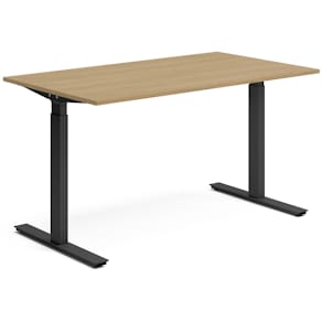 Skrivbord el 140x80 cm Ek/Svart