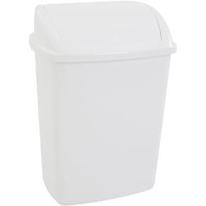 Vuilbak Vepa Bins, swingdeksel, 26 l, wit