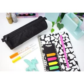 Pennfodral Glitter svart