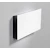 Förvaringsbox Lintex Mood, vit glas/svart aluminium