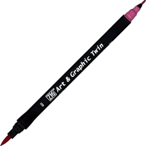 ZIG Art & Graphic Twin dark pink