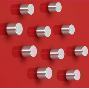 Magnete Sigel Neodym Zylinder, 10 St., silber