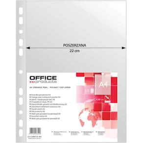 Showtas Office Products, geperforeerd, A4, 90 micron, gekorreld