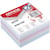 Vulling memokubus, 8,5 x 8,5 x 4 cm, geassorteerde kleuren