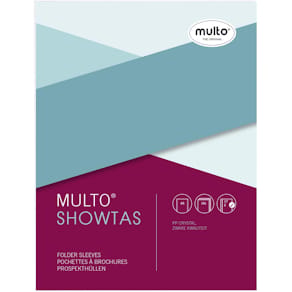 Showtas Multo, ft A5, 17-gaats, glashelder, pak van 10 stuks