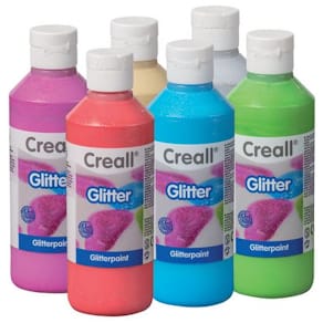 Glitterfärg Creall 6x250ml
