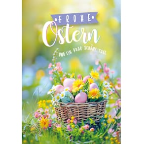 Osterkarte Noname, bunt, mit Briefumschlag