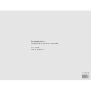 Kasserapport Mayland hvid, 5 stk