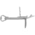 Flesopener-kurkentrekker Cosy, 14 cm, verchroomd, zilver