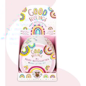 Briefpapier TRENDHAUS Mini Good Feelings, bunt, 36 Stück