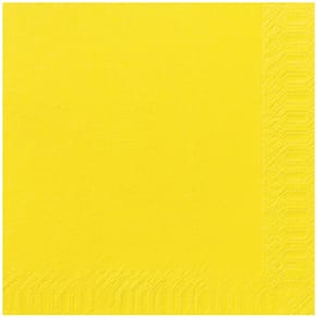 Servett Gul, 3-lager, 40x40cm, 125/fp, 8fp