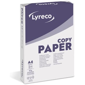 Kopieringspapper LYRECO Copy A4 80g h 500/fp