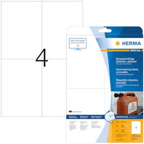 Herma etiket ekstra stærk aftagelig film 105x148 (80)