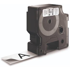 Schriftband DYMO D1, 24 mm x 7 m, schwarz auf weiß