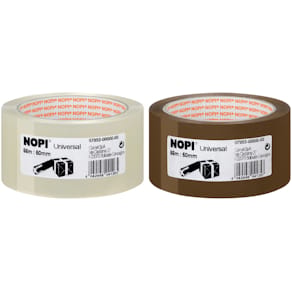 Packband Nopi Pack Universal, 50 mm x 66 m, braun