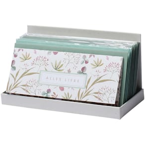 Geschenkkarte Rössler Madeira Leaves, Alles Liebe, DL, bunt