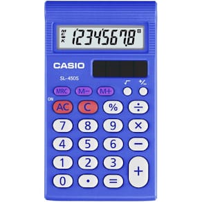 Lommeregner Casio SL-450S, lommeformat, tydeligt display