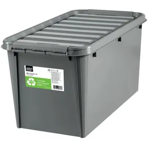 Plastlåda SMARTSTORE ECO 70L m.lock grå