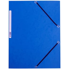 Gummizugmappe Q-CONNECT, Karton, blau