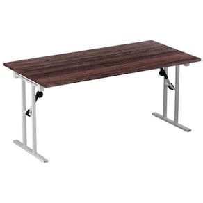 Fällbord 1600x800x730x25 valnöt/vit