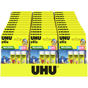 Klebestift UHU stic, 3x 8,2 g, BTS 2025, gelb