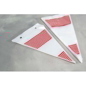 Spidsposer CPP 40 µm, 240x400 mm, rødstribede, 1000 stk