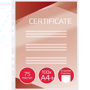 Lamineerhoes GBC Organise, A4, 150 micron (2 x 75 micron)